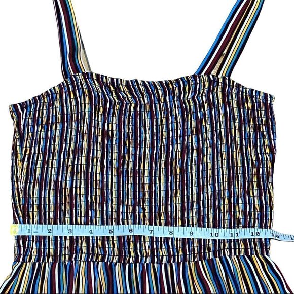 Band of Gypsies Multicolor Striped Side Slit Maxi Dress - Picture 9 of 14